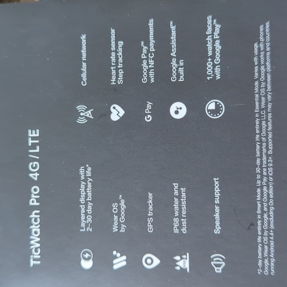 Tic Watch Pro Smartwatch w/ adjustable band - Picture 5 of 16